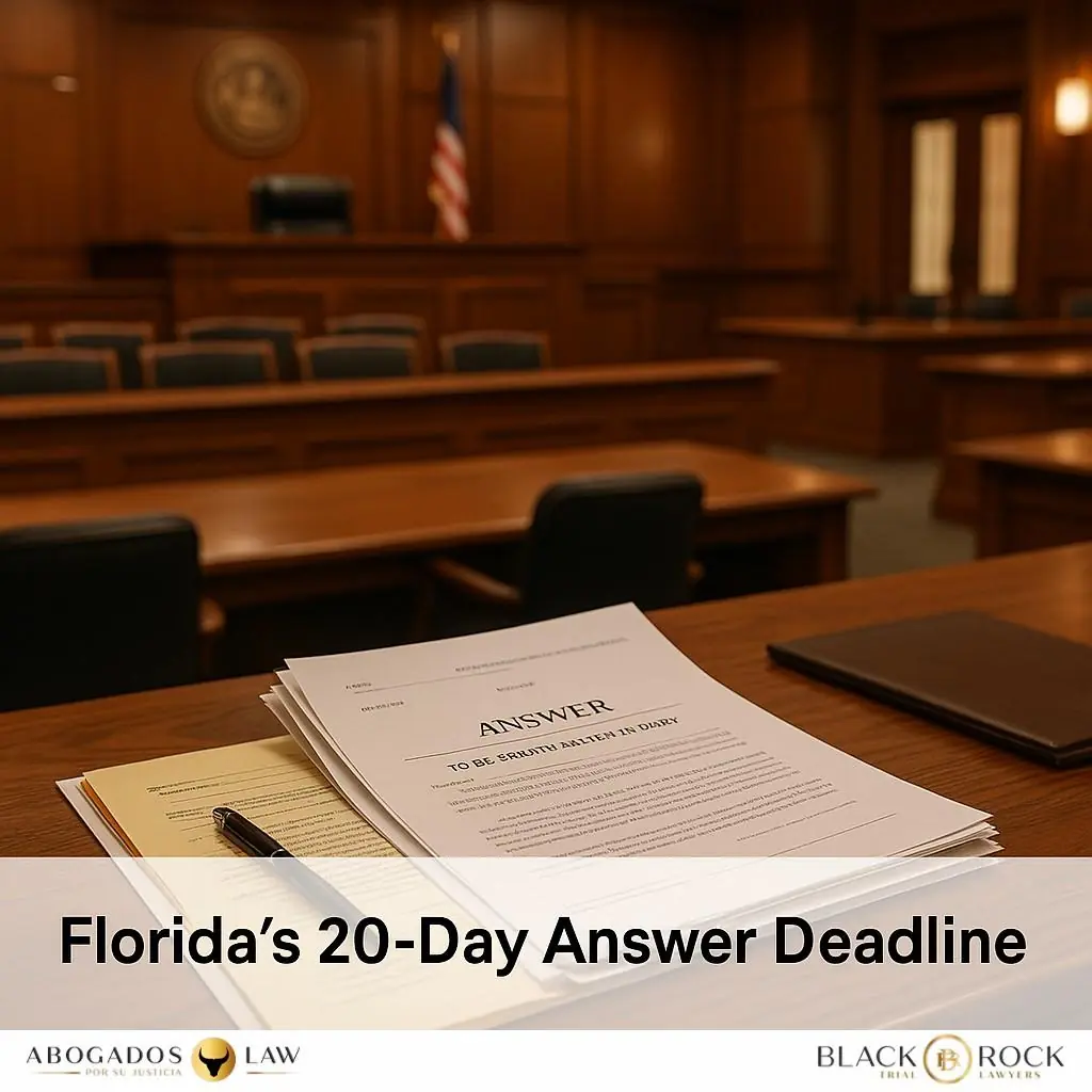 The 20-Day Deadline: Florida’s ‘Answer’ Clock That Can Wreck Your Case