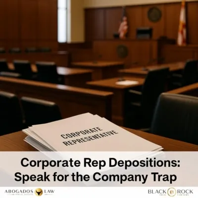 Corporate Representative Depositions: The ‘Speak for the Company’ Trap