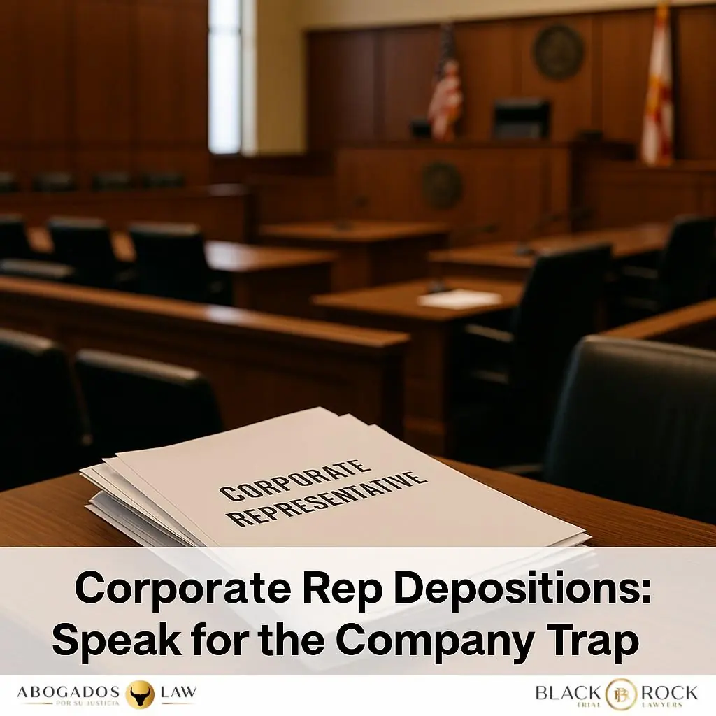 Corporate Representative Depositions: The ‘Speak for the Company’ Trap