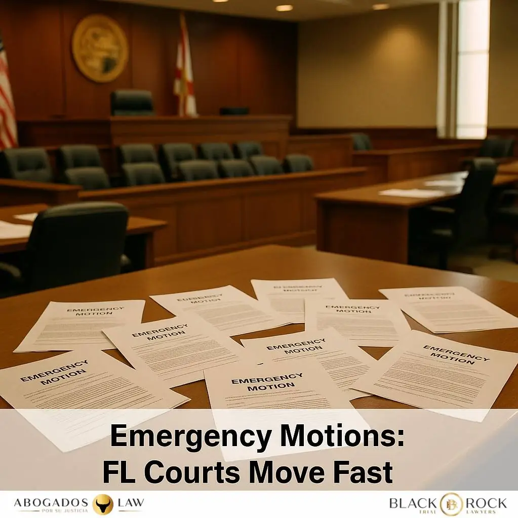Emergency Motions: When Florida Courts Will Actually Move Quickly