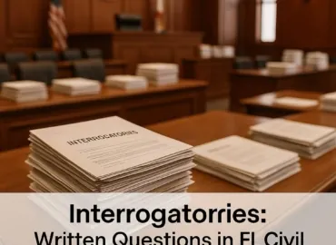 Interrogatories: Written Questions That Lock Parties Into a Story