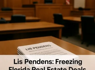 Lis Pendens: The Real Estate Filing That Freezes Deals