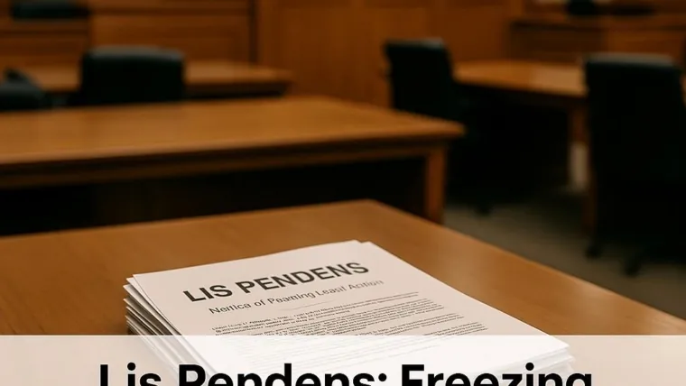 Lis Pendens: The Real Estate Filing That Freezes Deals