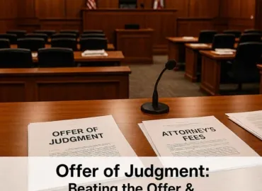 Offer of Judgment Math: When ‘Beating’ the Offer Triggers Fees