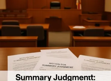 Motion for Summary Judgment: The ‘No Trial Needed’ Motion Explained