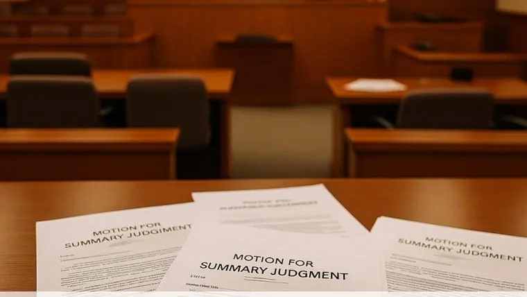 Motion for Summary Judgment: The ‘No Trial Needed’ Motion Explained