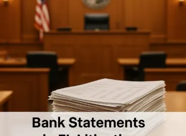 Financial Records in Litigation: When Your Bank Statements Are Fair Game