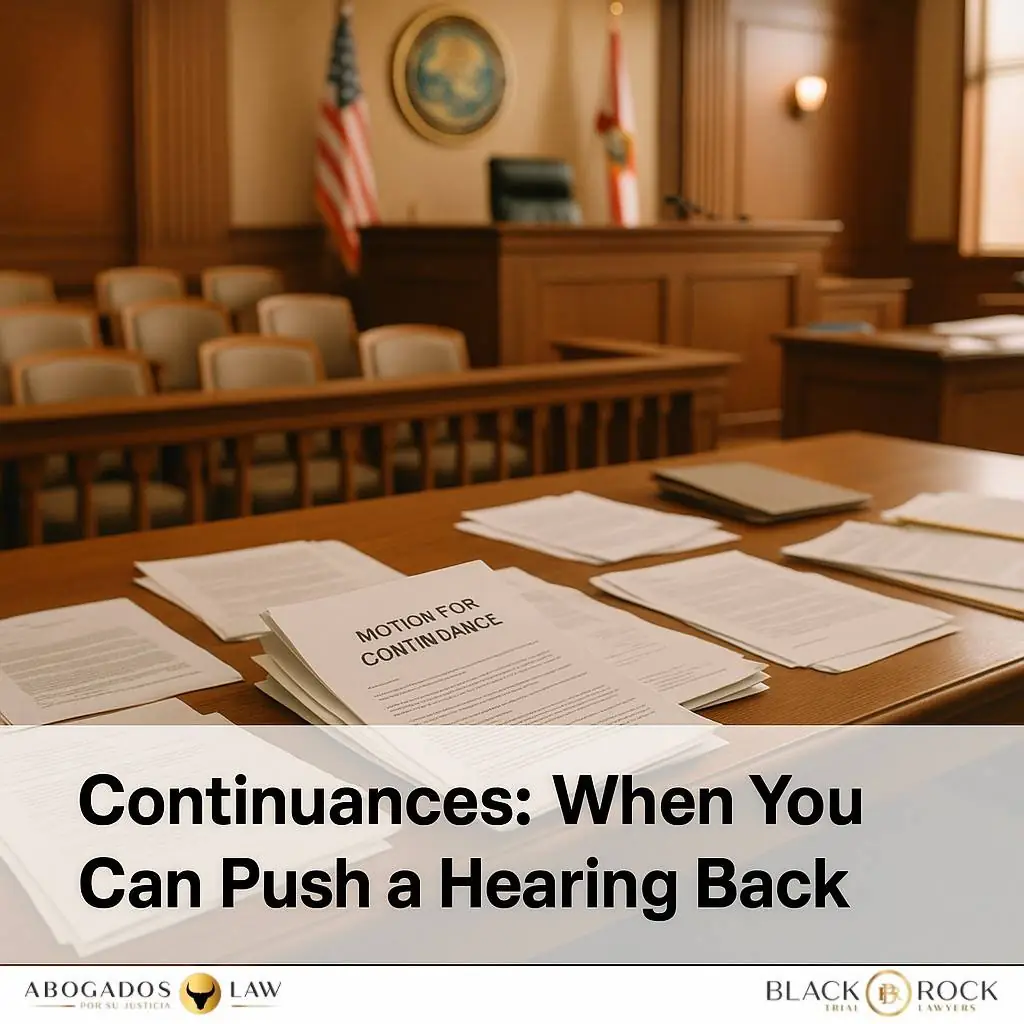 Continuances: When You Can (and Can’t) Push a Hearing Back