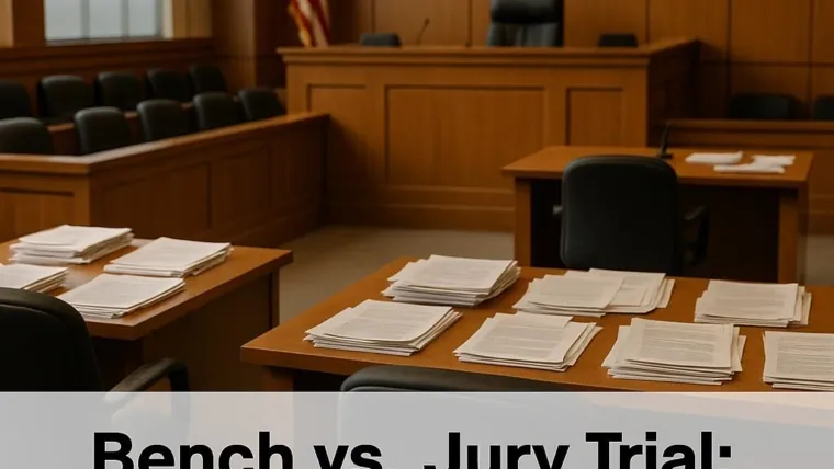 Bench Trial vs. Jury Trial: Choosing Your Decision-Maker