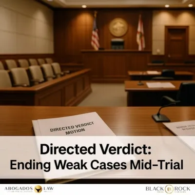 Directed Verdict: The Mid-Trial Motion That Ends Weak Cases