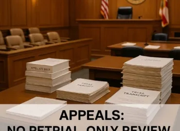 Appeals 101: You Don’t ‘Retry’ the Case on Appeal