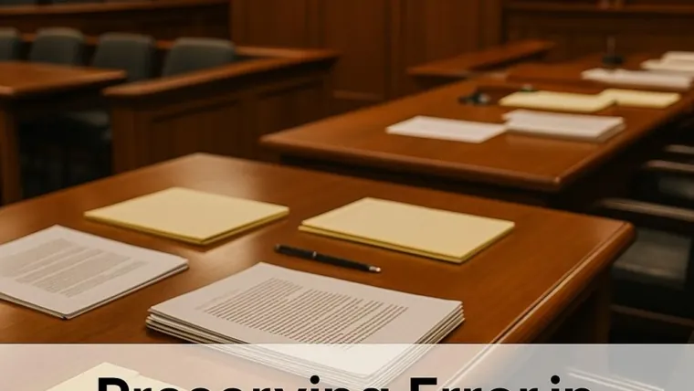 Preserving Error: How You Lose an Appeal Before You File It