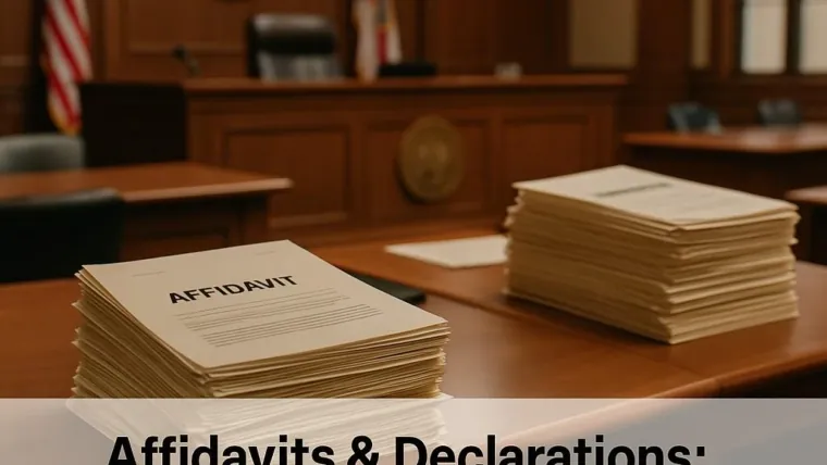 Affidavits and Declarations: The Paper Testimony That Can Win a Case
