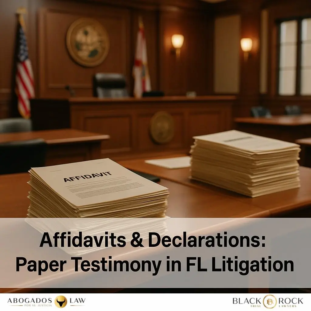 Affidavits and Declarations: The Paper Testimony That Can Win a Case