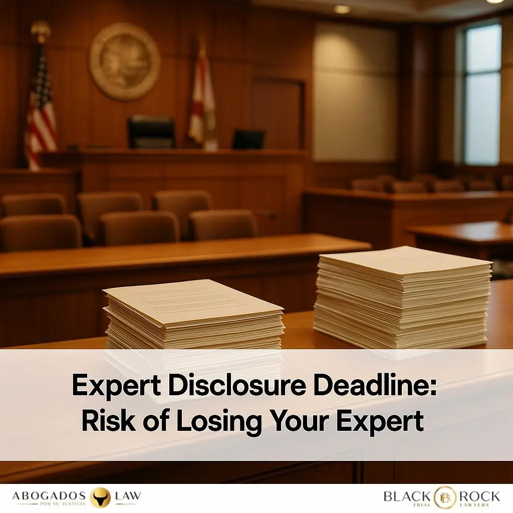 Expert Disclosures: The Deadline That Can Get an Expert Tossed