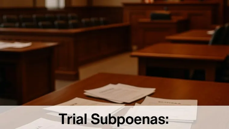 Trial Subpoenas: Getting Witnesses in the Room