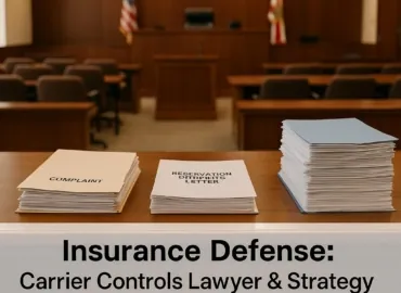 Insurance Defense: When Your Carrier Controls the Lawyer (and Strategy)