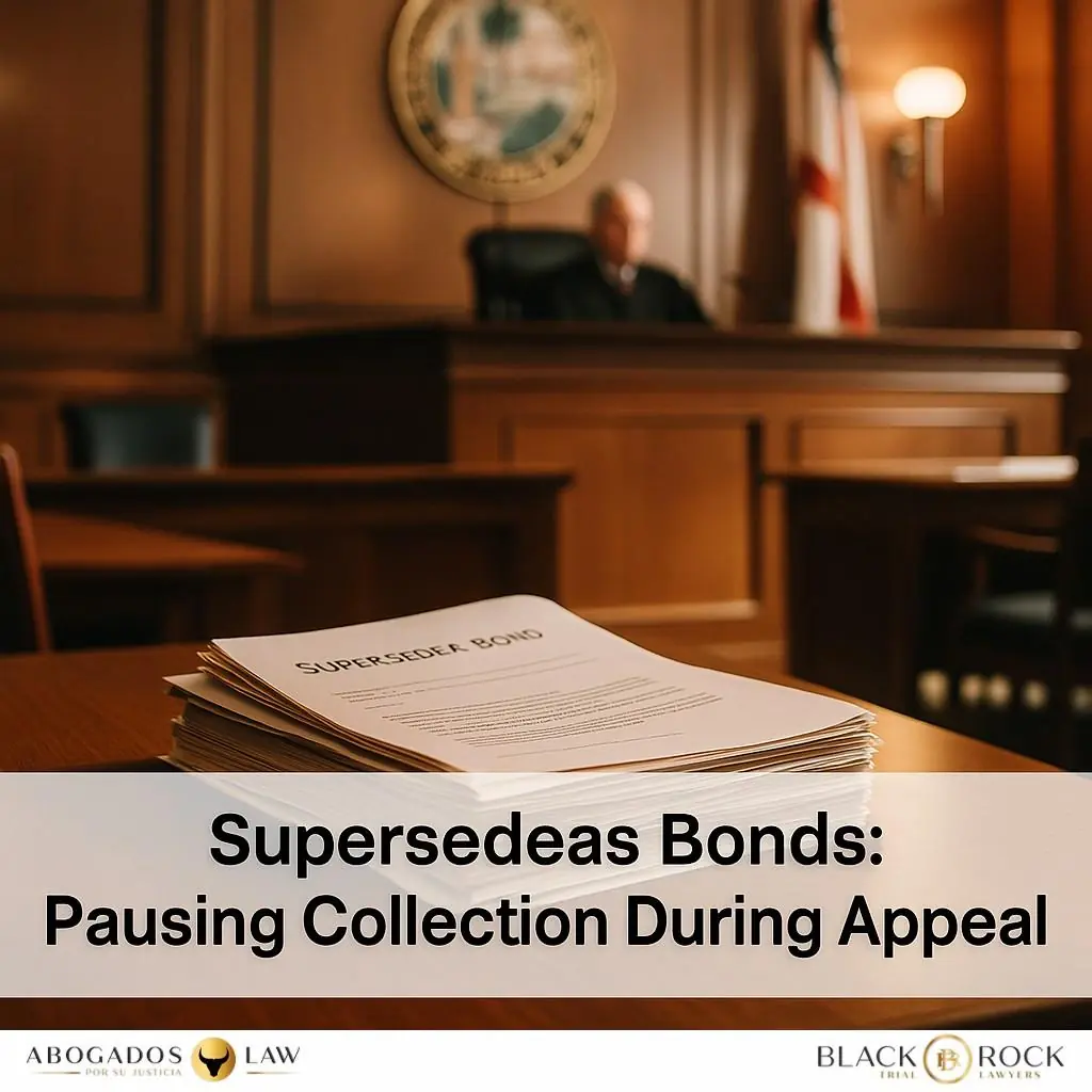 Supersedeas Bonds: How to Pause Collection While Appealing