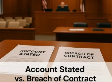 Account Stated vs. Breach of Contract: Picking the Right Claim