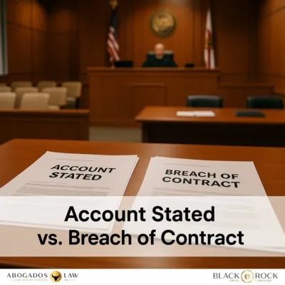 Account Stated vs. Breach of Contract: Picking the Right Claim