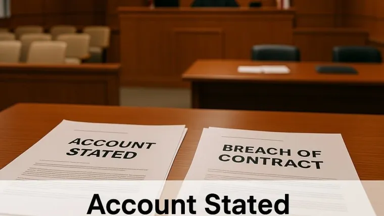 Account Stated vs. Breach of Contract: Picking the Right Claim