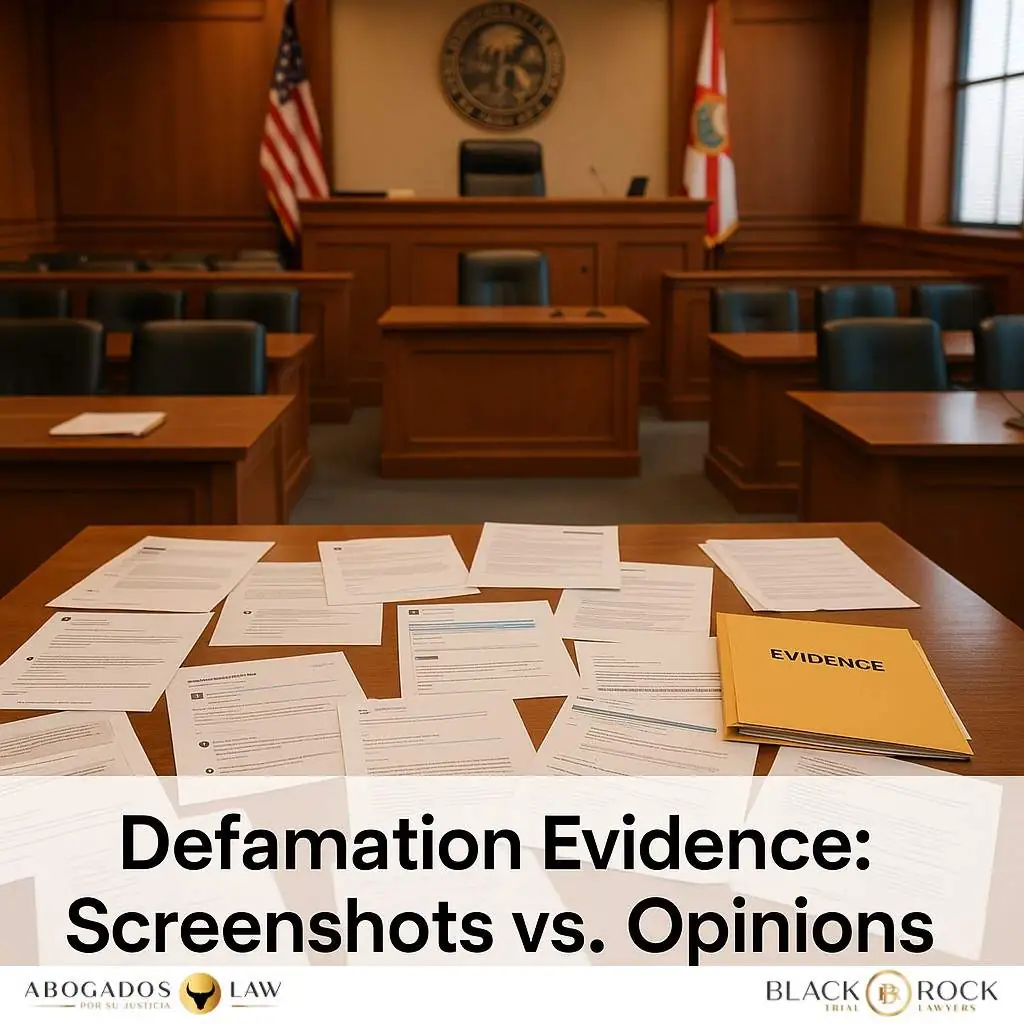 Defamation in Florida: Why Screenshots Matter More Than Opinions