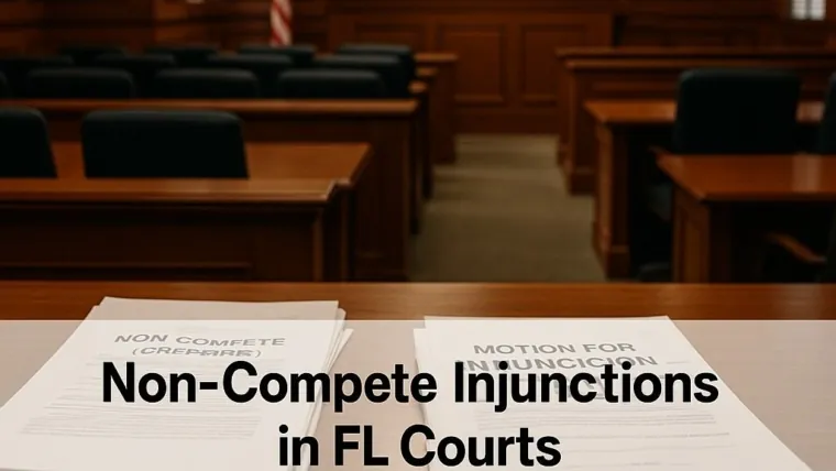 Non-Compete Litigation: Injunction Strategy in Florida Courts